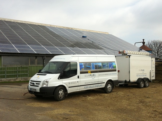 Infos zu photovoltaikanlagen reinigen bei solarpluscleaning.de 